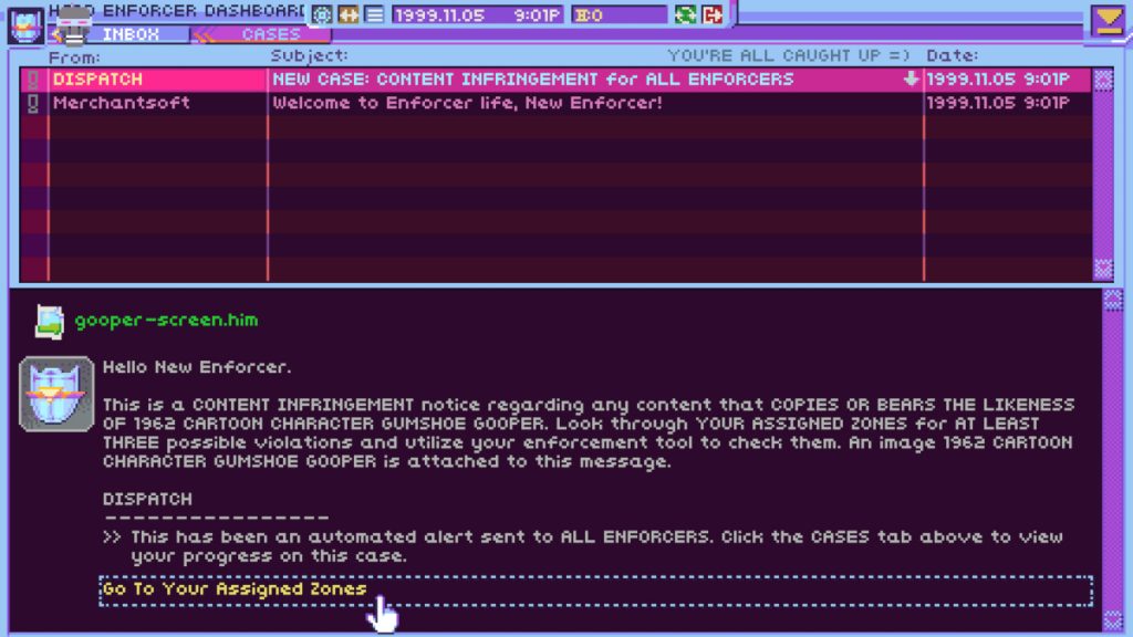 hypnospace outlaw email